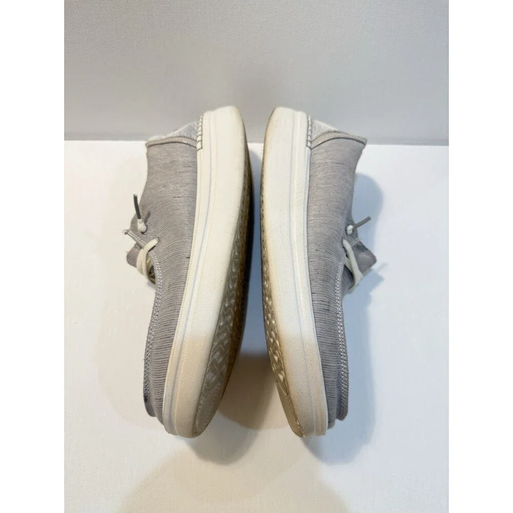 Hey Dude Wendy Rise Chambray Braid Grey Sneaker Slip On Women's Sizes US 9